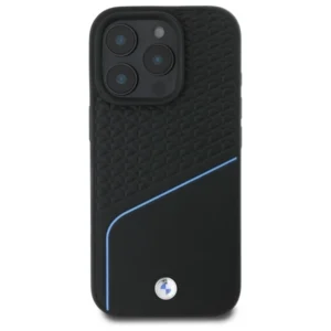 BMW BMHMP16X23RDCLK Apple iPhone 16 Pro Max 6.9" dėklas telefonui juodos spalvos Sign Leather Textured And Line MagSafe - Image 3