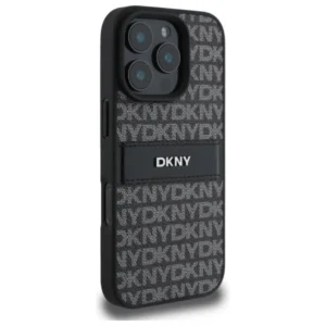 DKNY DKHCP16LPRTHSLK Apple iPhone 16 Pro 6.3" dėklas telefonui juodos spalvos Texture Pattern Tonal Stripe - Image 4