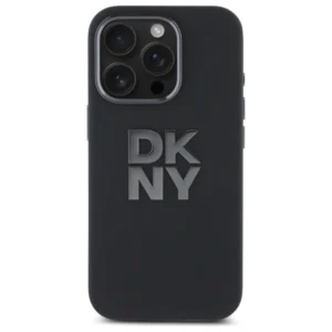 DKNY DKHCP16LSMCBSK Apple iPhone 16 Pro 6.3" dėklas telefonui juodos spalvos Liquid Silikoninis Metal Logo - Image 3