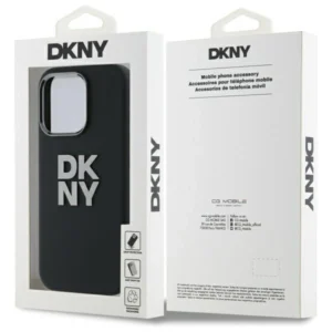 DKNY DKHCP16XSMCBSK Apple iPhone 16 Pro Max 6.9" dėklas telefonui juodos spalvos Liquid Silikoninis Metal Logo - Image 8