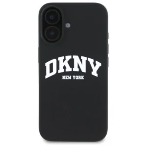 DKNY DKHMP16SSNYACH Apple iPhone 16 6.1" dėklas telefonui juodos spalvos Silikoninis Printed Logo MagSafe - Image 3