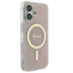 Guess GUHMP16MH4STP Apple iPhone 16 Plus 6.7" dėklas telefonui rožinės spalvos hard IML 4G MagSafe - Image 4