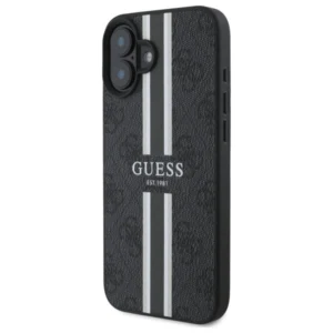Guess GUHMP16SP4RPSK Apple iPhone 16 6.1" dėklas telefonui juodos spalvos 4G Printed Stripes MagSafe - Image 2