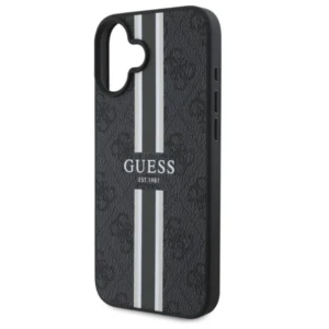Guess GUHMP16SP4RPSK Apple iPhone 16 6.1" dėklas telefonui juodos spalvos 4G Printed Stripes MagSafe - Image 6