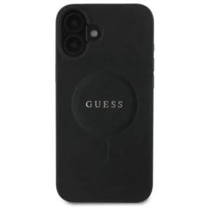 Guess GUHMP16SPSAHMCK Apple iPhone 16 6.1" dėklas telefonui juodos spalvos Saffiano Classic Logo MagSafe - Image 3