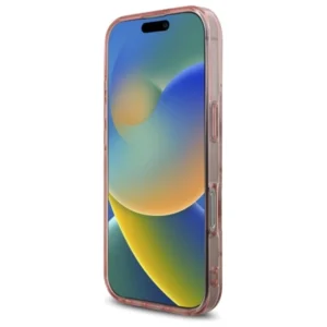 Guess GUHMP16XH4PYEEP Apple iPhone 16 Pro Max 6.9" dėklas telefonui rožinės spalvos IML Peony On 4G Background MagSafe - Image 5