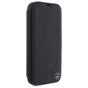 Mercedes MEBKP16S23RBGVK Apple iPhone 16 6.1" dėklas telefonui juodos spalvos Leather Wood Imitation - Image 4