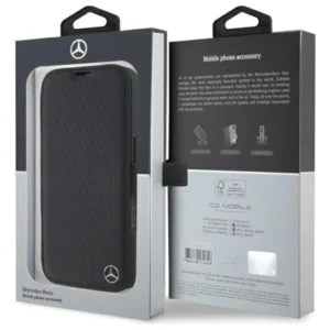 Mercedes MEBKP16S23RBGVK Apple iPhone 16 6.1" dėklas telefonui juodos spalvos Leather Wood Imitation - Image 8