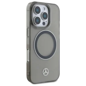 Mercedes MEHMP16L23HUOSK Apple iPhone 16 Pro 6.3" dėklas telefonui juodos spalvos dėklas telefonui sidabro spalvos Ring MagSafe - Image 4