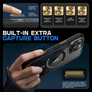 Supcase UB MAG MAGSAFE Apple iPhone 16 PRO dėklas telefonui juodos spalvos - Image 3