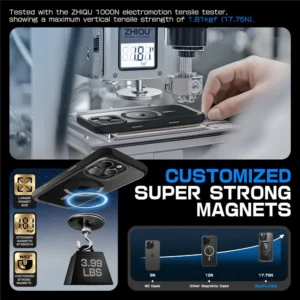 Supcase UB MAG MAGSAFE Apple iPhone 16 PRO dėklas telefonui juodos spalvos - Image 4