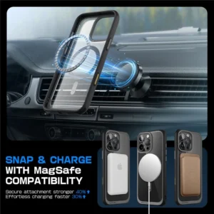 Supcase UB MAG MAGSAFE Apple iPhone 16 PRO dėklas telefonui juodos spalvos - Image 6