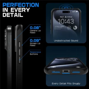 Supcase UB MAG MAGSAFE Apple iPhone 16 PRO dėklas telefonui juodos spalvos - Image 8