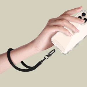 TECH-PROTECT C3S ROPE WRIST STRAP juodos spalvos - Image 4