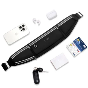 TECH-PROTECT M3 UNIVERSAL SPORT WAIST BAG dėklas telefonui juodos spalvos - Image 4