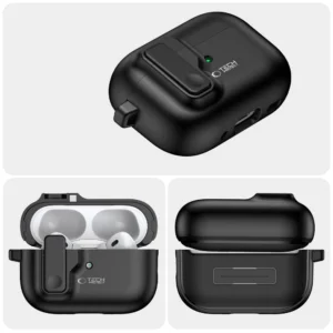 TECH-PROTECT SLIM HOOK Apple AIRPODS PRO 1 / 2 juodos spalvos - Image 4