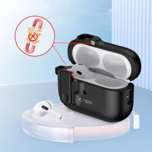 TECH-PROTECT SLIM HOOK Apple AIRPODS PRO 1 / 2 juodos spalvos - Image 5