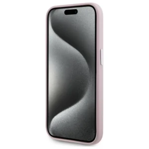 Karl Lagerfeld KLHMP15XPGMSRPP Apple iPhone 15 Pro Max 6.7" dėklas telefonui rožinės spalvos FW Metal Plate MagSafe - Image 5