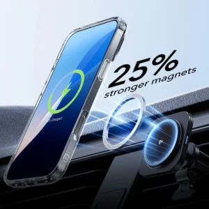 ESR CLASSIC HYBRID KICKSTAND HALOLOCK MagSafe & TEMPERED GLASS Apple iPhone 16 CLEAR - Image 4