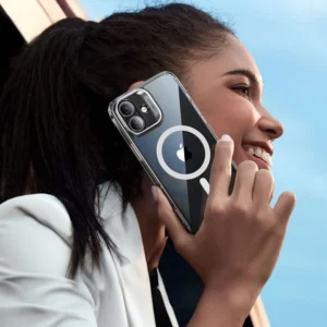 ESR CLASSIC HYBRID KICKSTAND HALOLOCK MagSafe & TEMPERED GLASS Apple iPhone 16 CLEAR - Image 5