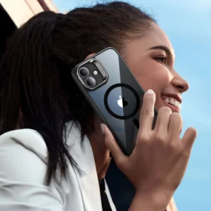 ESR Classic Hybrid KickStand HaloLock MagSafe & TEMPERED GLASS Apple iPhone 16 dėklas telefonui juodos spalvos - Image 5