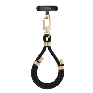 Tech-Protect C4S ROPE WRIST STRAP juodos spalvos ir aukso spalvos