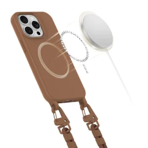 Tech-Protect MAGNECKLACE MagSafe Apple iPhone 15 Pro dėklas telefonui rudos spalvos - Image 3