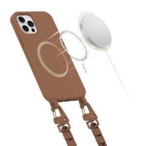 Tech-Protect MAGNECKLACE MagSafe Apple iPhone 12 / 12 Pro dėklas telefonui rudos spalvos - Image 3