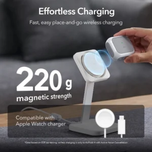 ESR ORBIT HALOLOCK MAGSAFE Apple AirPods 4 WHITE - Image 3