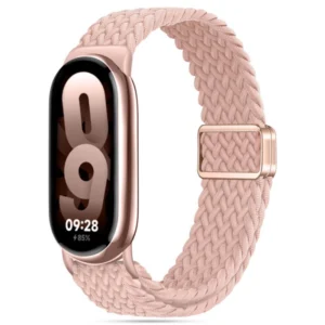 Tech-Protect nylonmag Xiaomi Smart Band 8 / 9 / NFC rožinės spalvos - Image 1