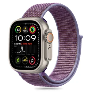 Tech-Protect nylon Apple Watch 6 / 7 / 8 / 9 / 10 / SE / Ultra 1 / 2 (44 / 45 / 46 / 49 mm) alyvinės spalvos