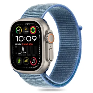 Tech-Protect nylon Apple Watch 6 / 7 / 8 / 9 / 10 / SE (40 / 41 / 42 mm) mėlynos spalvos - Image 1
