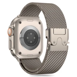 Tech-Protect Milano Apple Watch 6 / 7 / 8 / 9 / 10 / SE / Ultra 1 / 2 (44 / 45 / 46 / 49 mm) titanium - Image 2