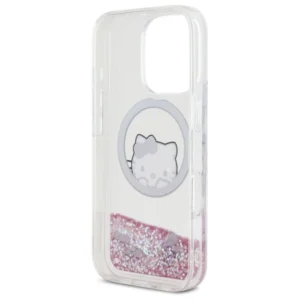 Hello Kitty HKHMP16LLSWKH Apple iPhone 16 Pro 6.3" dėklas telefonui baltos spalvos Liquid Glitter Sweet Kitty Bows MagSafe - Image 7