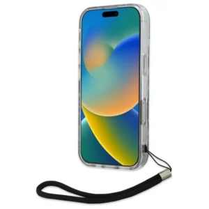 Karl Lagerfeld KLHCP16LHZBPKCCU Apple iPhone 16 Pro 6.3" dėklas telefonui violetinės spalvos Zebra With Cord - Image 4