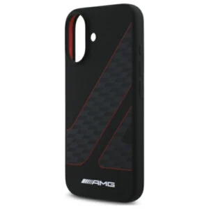 AMG AMHMP16S2SCFR Apple iPhone 16 6.1" dėklas telefonui juodos spalvos Checkered Flag Pattern MagSafe - Image 6