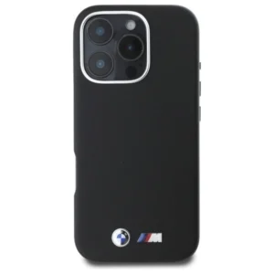 BMW BMHCP16L23PMWK Apple iPhone 16 Pro 6.3" dėklas telefonui juodos spalvos M Smooth Full Wrapped Metal - Image 3
