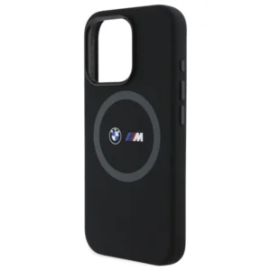 BMW BMHMP16L23SROK Apple iPhone 16 Pro 6.3" dėklas telefonui juodos spalvos M Silikoninis Printed Ring MagSafe - Image 6