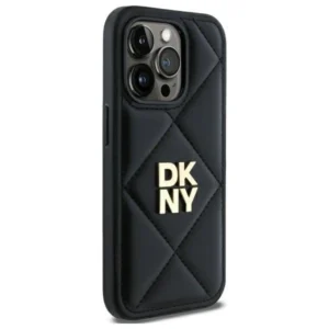 DKNY DKHCP14XPQDSLK Apple iPhone 14 Pro Max 6.7" dėklas telefonui juodos spalvos Quilted Stack Logo - Image 4