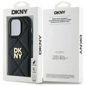 DKNY DKHCP14XPQDSLK Apple iPhone 14 Pro Max 6.7" dėklas telefonui juodos spalvos Quilted Stack Logo - Image 8
