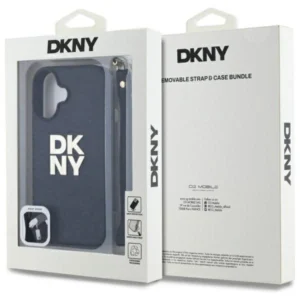 DKNY DKHCP16SPBSWSK Apple iPhone 16 6.1" dėklas telefonui juodos spalvos Wrist Strap Stock Logo - Image 7
