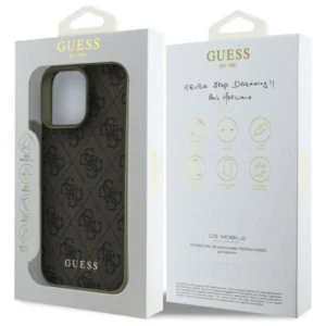 Guess GUHCP16LGF4GBR Apple iPhone 16 Pro 6.3" dėklas telefonui rudos spalvos 4G Charms Collection - Image 8
