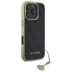 Guess GUHCP16LGF4GGR Apple iPhone 16 Pro 6.3" dėklas telefonui juodos spalvos 4G Charms Collection - Image 4