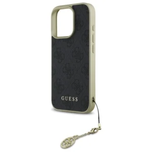 Guess GUHCP16LGF4GGR Apple iPhone 16 Pro 6.3" dėklas telefonui juodos spalvos 4G Charms Collection - Image 6