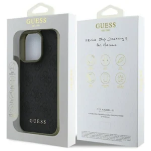 Guess GUHCP16LGF4GGR Apple iPhone 16 Pro 6.3" dėklas telefonui juodos spalvos 4G Charms Collection - Image 8