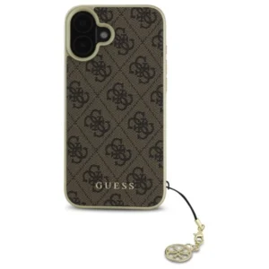 Guess GUHCP16MGF4GBR Apple iPhone 16 Plus 6.7" dėklas telefonui rudos spalvos 4G Charms Collection - Image 3