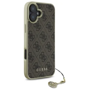 Guess GUHCP16MGF4GBR Apple iPhone 16 Plus 6.7" dėklas telefonui rudos spalvos 4G Charms Collection - Image 4