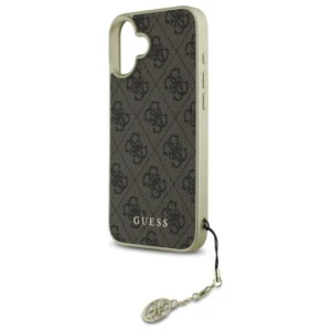 Guess GUHCP16MGF4GBR Apple iPhone 16 Plus 6.7" dėklas telefonui rudos spalvos 4G Charms Collection - Image 6