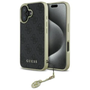 Guess GUHCP16MGF4GGR Apple iPhone 16 Plus 6.7" dėklas telefonui juodos spalvos 4G Charms Collection