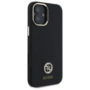 Guess GUHCP16SM4DGPK Apple iPhone 16 6.1" dėklas telefonui juodos spalvos Silikoninis Logo Strass 4G - Image 4
